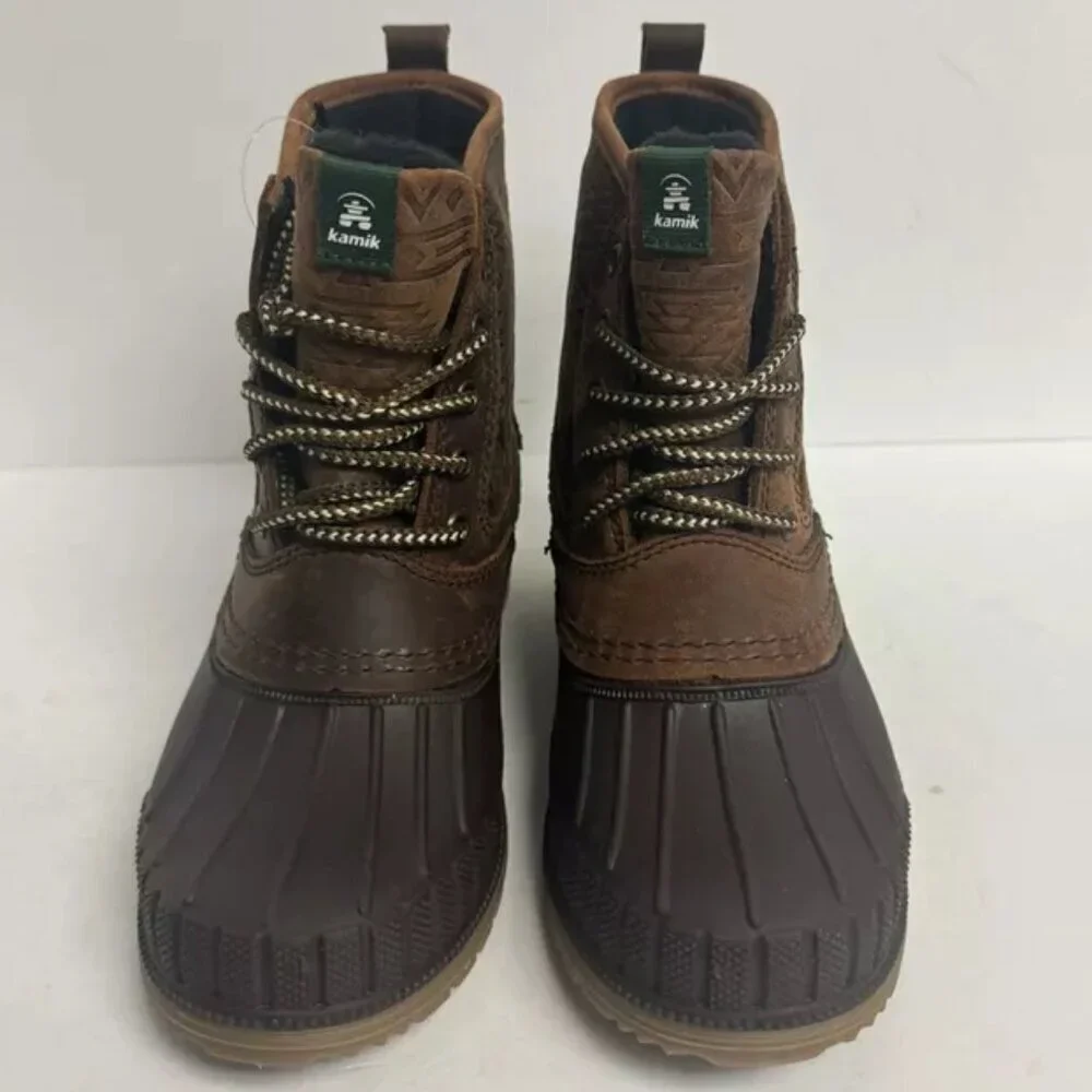 Kamik Womens Sienna Mid Waterproof Boots Brown Size 5 M